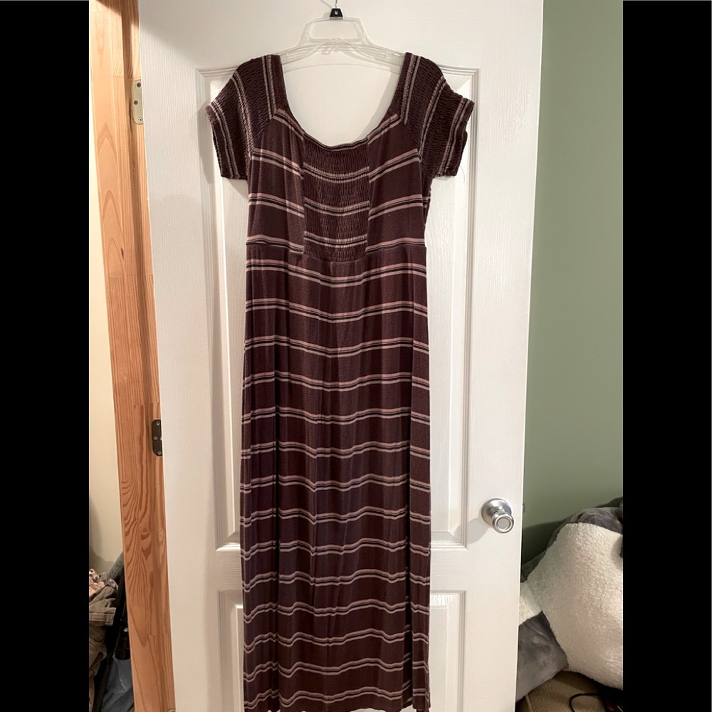 Maurice’s off shoulder maxi